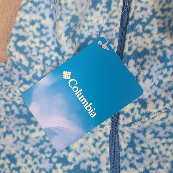 Columbia Sportswear Blue 1/4 Zip Fleece Artic Air Jacket Sweater Womens Size S - Picture 3 of 10